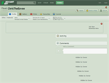 Tablet Screenshot of christheeevee.deviantart.com