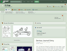 Tablet Screenshot of el-zinga.deviantart.com