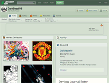 Tablet Screenshot of darkbeast98.deviantart.com