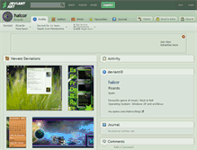 Tablet Screenshot of halcor.deviantart.com