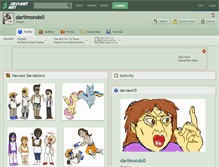 Tablet Screenshot of darlimondoll.deviantart.com