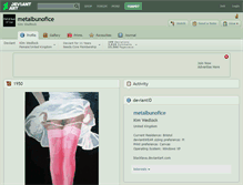 Tablet Screenshot of metalbunofice.deviantart.com