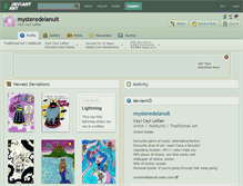 Tablet Screenshot of mysteredelanuit.deviantart.com