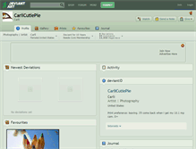 Tablet Screenshot of carlicutiepie.deviantart.com