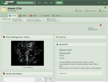 Tablet Screenshot of kimmi-1234.deviantart.com