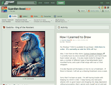 Tablet Screenshot of guardian-beast.deviantart.com