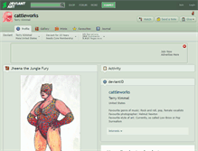 Tablet Screenshot of cattleworks.deviantart.com
