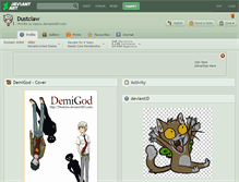 Tablet Screenshot of dustclaw.deviantart.com