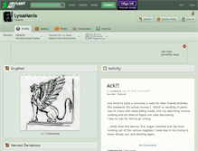 Tablet Screenshot of lyssamania.deviantart.com