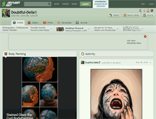 Tablet Screenshot of doubtful-della.deviantart.com