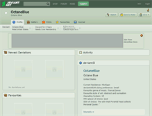Tablet Screenshot of octaneblue.deviantart.com