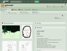 Tablet Screenshot of gothicartgirl.deviantart.com