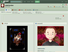 Tablet Screenshot of jadegordon.deviantart.com