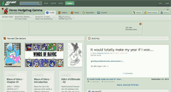 Desktop Screenshot of havoc-hedgehog-gamma.deviantart.com