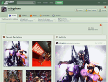 Tablet Screenshot of mtingstrom.deviantart.com