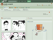 Tablet Screenshot of lunatic-nymphet.deviantart.com