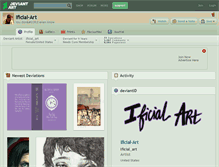 Tablet Screenshot of ificial-art.deviantart.com