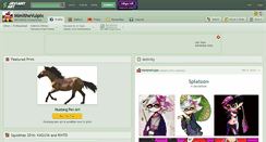 Desktop Screenshot of mimithevulpix.deviantart.com