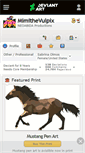 Mobile Screenshot of mimithevulpix.deviantart.com