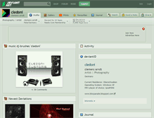 Tablet Screenshot of cledoni.deviantart.com
