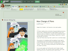 Tablet Screenshot of krossan.deviantart.com