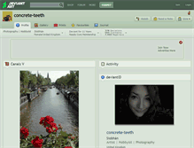 Tablet Screenshot of concrete-teeth.deviantart.com