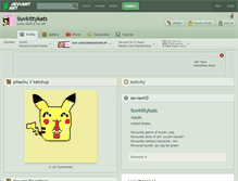 Tablet Screenshot of iluvkittykats.deviantart.com