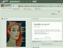 Tablet Screenshot of chennifer.deviantart.com