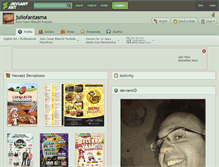 Tablet Screenshot of juliofantasma.deviantart.com