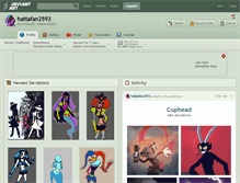Tablet Screenshot of hattafan2593.deviantart.com