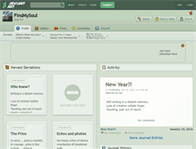 Tablet Screenshot of findmysoul.deviantart.com