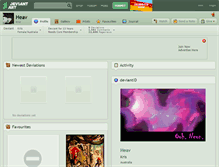 Tablet Screenshot of heav.deviantart.com