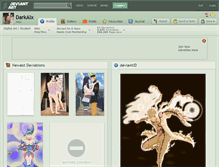 Tablet Screenshot of darkalx.deviantart.com