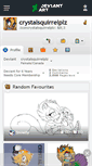Mobile Screenshot of crystalsquirrelplz.deviantart.com