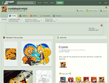 Tablet Screenshot of crystalsquirrelplz.deviantart.com