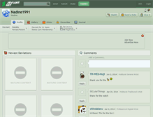 Tablet Screenshot of nadine1991.deviantart.com