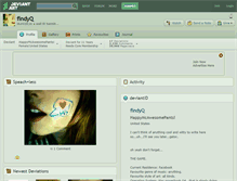 Tablet Screenshot of findyq.deviantart.com