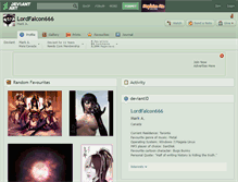 Tablet Screenshot of lordfalcon666.deviantart.com