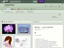Tablet Screenshot of luthienflicker.deviantart.com
