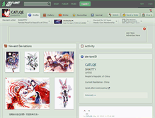 Tablet Screenshot of catlqe.deviantart.com