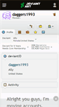 Mobile Screenshot of daggers1993.deviantart.com