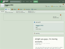 Tablet Screenshot of daggers1993.deviantart.com