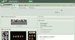 Desktop Screenshot of poordesigners.deviantart.com