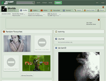Tablet Screenshot of dioxido.deviantart.com