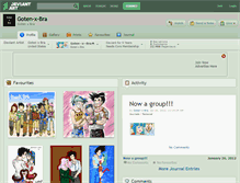 Tablet Screenshot of goten-x-bra.deviantart.com