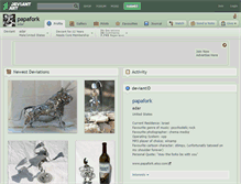 Tablet Screenshot of papafork.deviantart.com