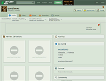 Tablet Screenshot of eccehomo.deviantart.com
