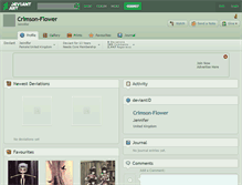 Tablet Screenshot of crimson-flower.deviantart.com