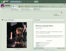 Tablet Screenshot of cathelle.deviantart.com