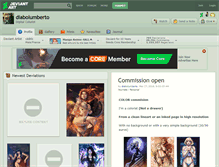 Tablet Screenshot of diabolumberto.deviantart.com